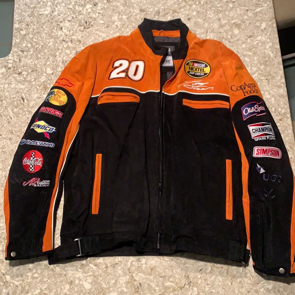 Vintage men’s NASCAR Tony Stewart suede jacket